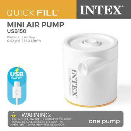Intex Quick-Fill USB Electric Air Pump - USB150R - 66616.