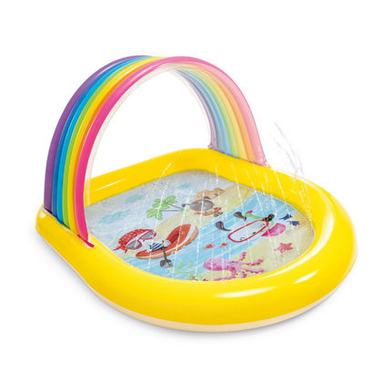 Intex Rainbow Arch Inflatable Spray Kiddie Pool 57156.