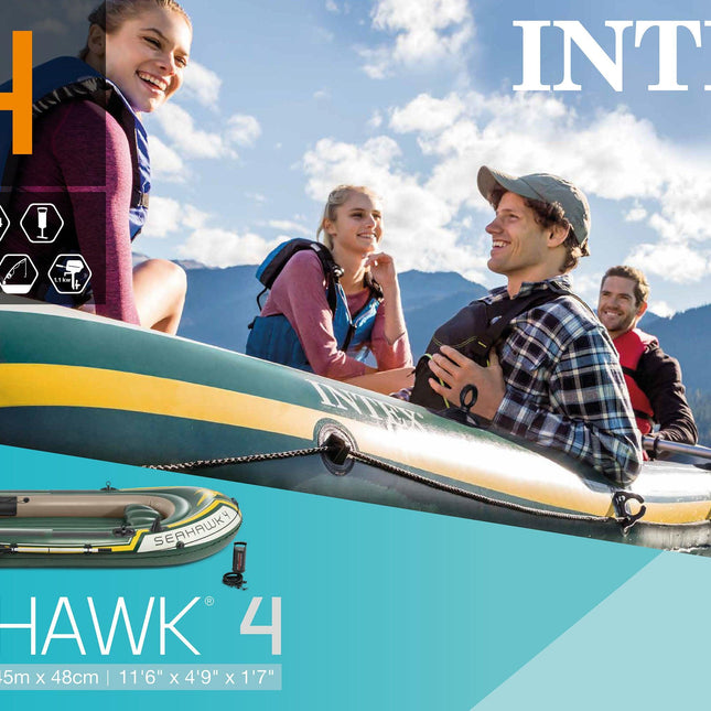 Intex Seahawk 4 Boat Set 68351.