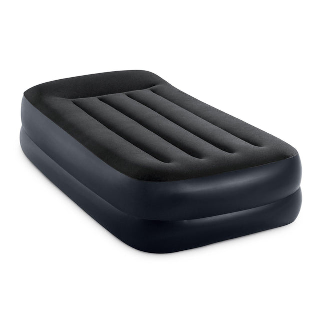 Intex Single (Twin) Pillow Rest Airbed 240v Pump 42cm 64122.