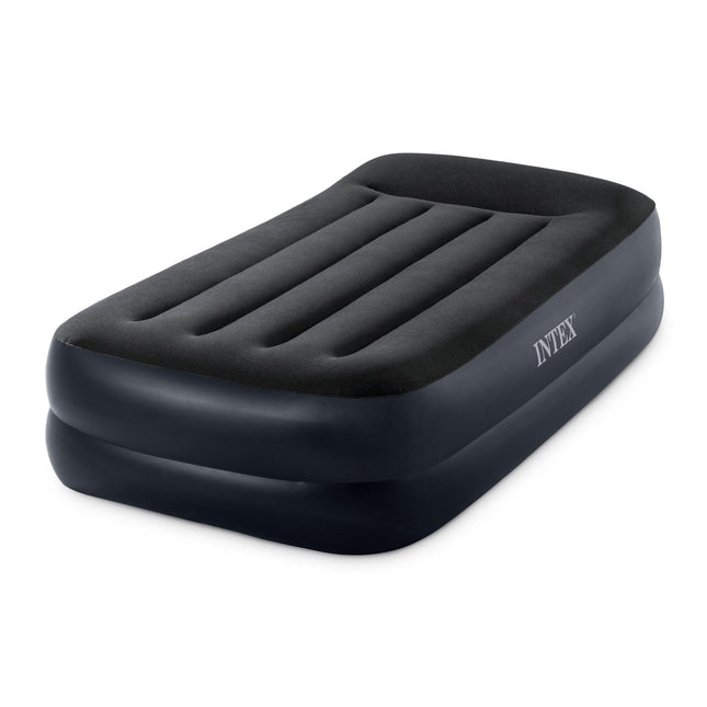 Intex Single (Twin) Pillow Rest Airbed 240v Pump 42cm 64122.