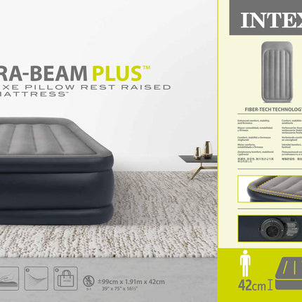 Intex Single (Twin) Plus Series Airbed 42cm 64132.