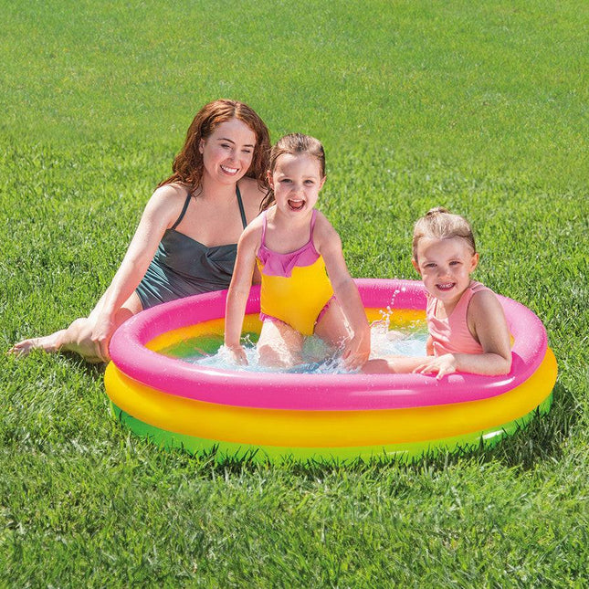 Intex Sunset Glow Inflatable Kiddie Pool - 113 x 25cm 57412.