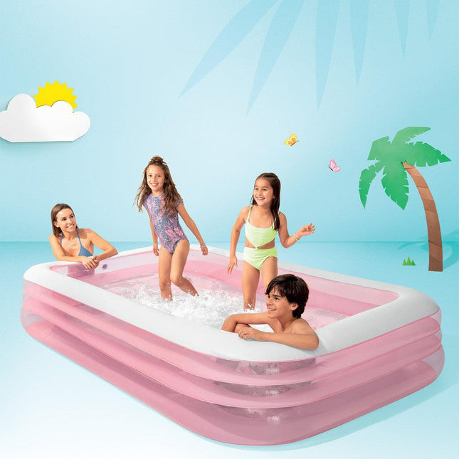 Intex Swim Center Family Inflatable Pool 58487 Pink.
