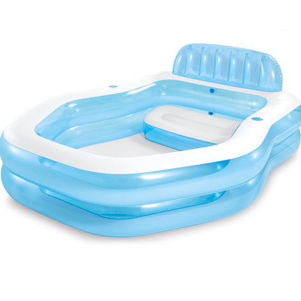 Intex Sun Shade Swim Center Family Inflatable Pool 57186.