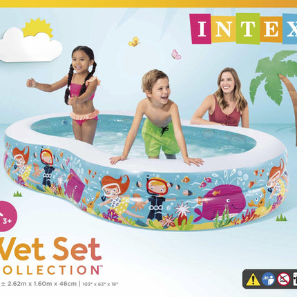 Intex Swim Centre Seashore Pool Snorkel Fun 2.6m x 1.6m 56490.