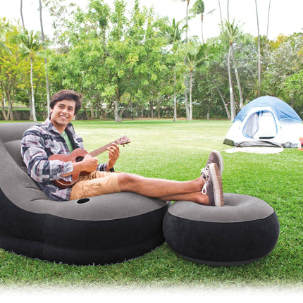 Intex Ultra Lounge Inflatable Chair and ottoman 68564.