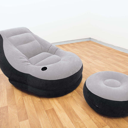 Intex Ultra Lounge Inflatable Chair and ottoman 68564.