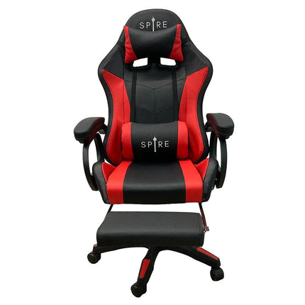 Spire Onyx Gaming/Office Chair w/ RGB Lighting And Massager Red And Black - 815ER.