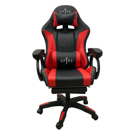 Spire Onyx Gaming/Office Chair w/ RGB Lighting And Massager Red And Black - 815ER.