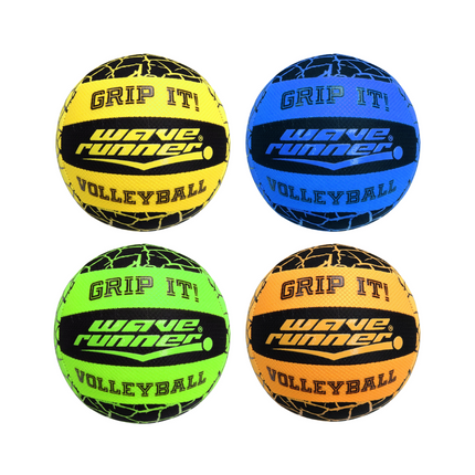 Wave Runner Grip It Volleyball 20cm with pump (deflated) Asst - WRV800-PUM.