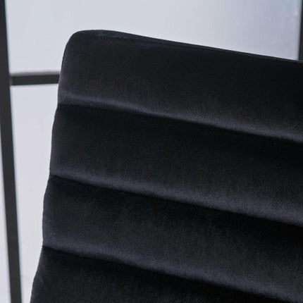 Glorie Black Velvet Sofa Accent Chair ArmChair.