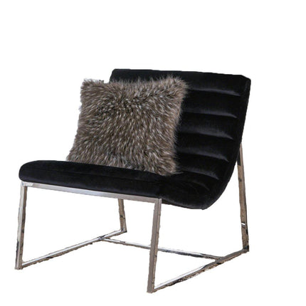 Glorie Black Velvet Sofa Accent Chair ArmChair.