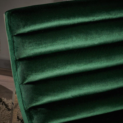 Glorie Emerald/Green Velvet Sofa Accent Chair ArmChair.