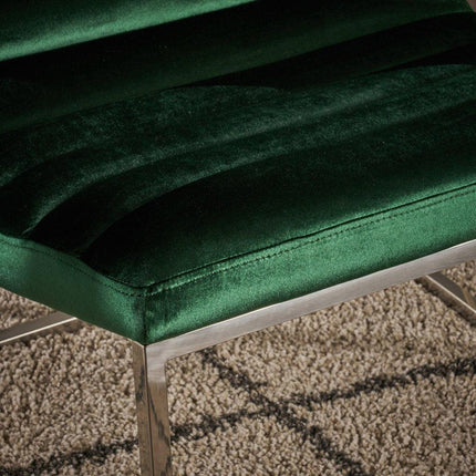 Glorie Emerald/Green Velvet Sofa Accent Chair ArmChair.