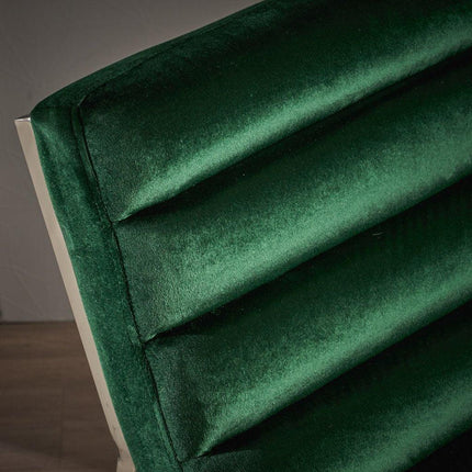 Glorie Emerald/Green Velvet Sofa Accent Chair ArmChair.