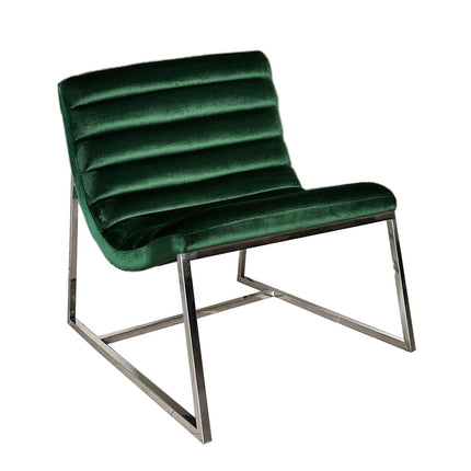 Glorie Emerald/Green Velvet Sofa Accent Chair ArmChair.