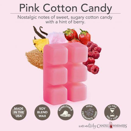 Pink Cotton Candy Classic Wax Melts 2.5oz.