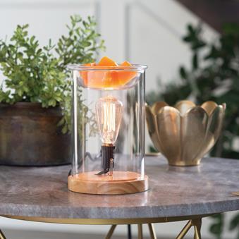 Wood & Glass Vintage Bulb Illumination Warmer.