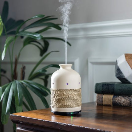Ceramic & Rope Ultrasonic Aroma Diffuser.