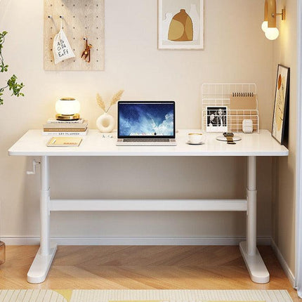 White Height-Adjustable Study Desks/Solid Wood Study Desk/Home Office/1M/1.2M.