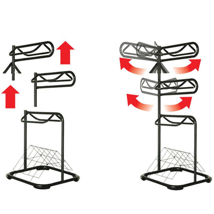 Samland Heavy Duty Three Tier Rotable Saddle Stand Saddle Rack.