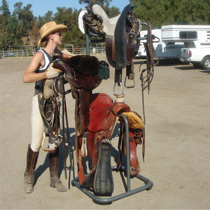 Samland Heavy Duty Three Tier Rotable Saddle Stand Saddle Rack.