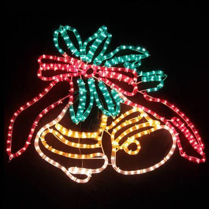 Samland Animated Flashing Bells Rope Motif Christmas Light Bell.