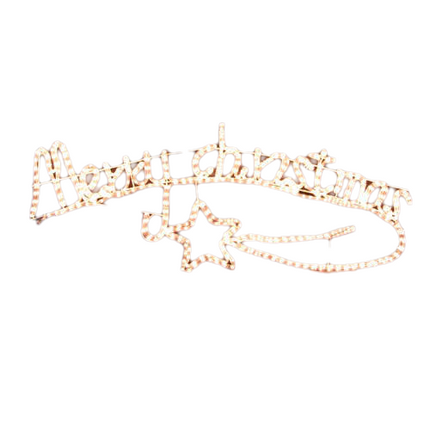 Samland Animated Merry Christmas Motif Rope Light W/ Controller.