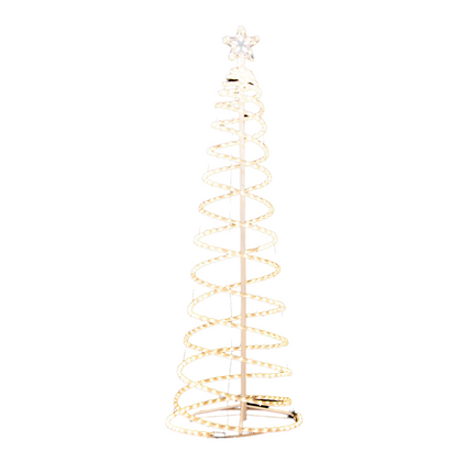 Samland Led 185cm Spiral Rope Light Christmas Tree Star Motif Warm White.