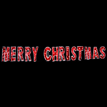 Samland Merry Christmas Commercial Led Light and Garland Display.