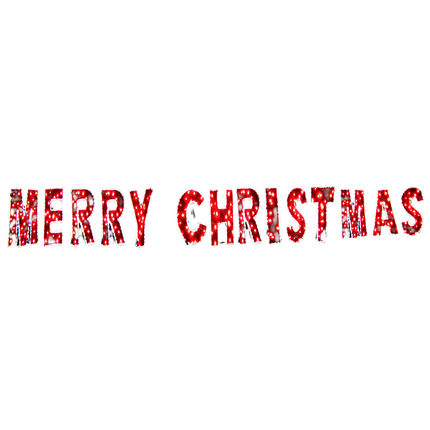 Samland Merry Christmas Commercial Led Light and Garland Display.
