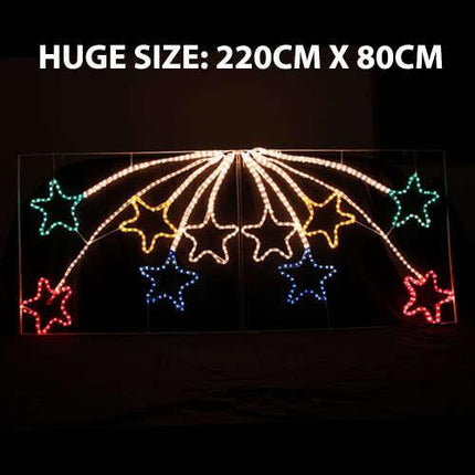 Samland Led Animated 10 Stars Motif Rope Light for Christmas 2.2m.