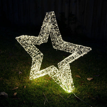 Samland 3D Frame Led Star Warm White for Christmas Decoration - 3Dstar_S.