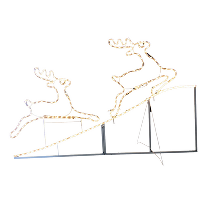 Samland Animated Running up Reindeer Rope Light for Christmas Decoration.