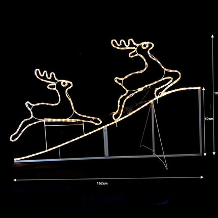 Samland Animated Running up Reindeer Rope Light for Christmas Decoration.