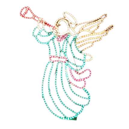 Samland LED ANIMATED CHRISTMAS ANGEL SOUNDING TRUMPET MOTIF ROPE LIGHT.