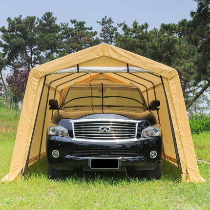Samland Portable Carport Garage Shelter Canopy Single Size 10x20FT.