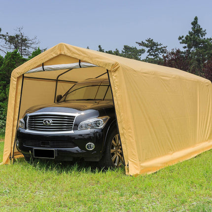 Samland Portable Carport Garage Shelter Canopy Single Size 10x20FT.