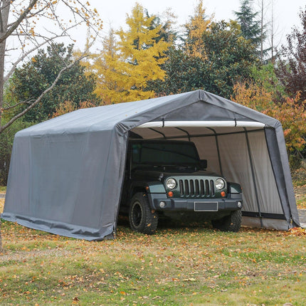 Samland Portable Carport Garage Shelter Canopy Single Size 12x20FT.