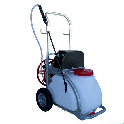 Samland 30L Electric Weed Pest Control Sprayer with Tank 12V Battery Spray Pump Trolley.