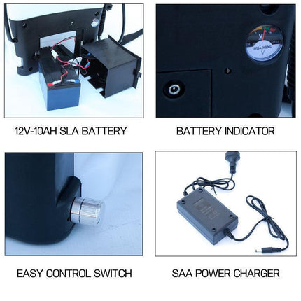Samland Electric 12V Weed Sprayer & Pest Control Spray Pump Tank Knapsack Battery 16L.