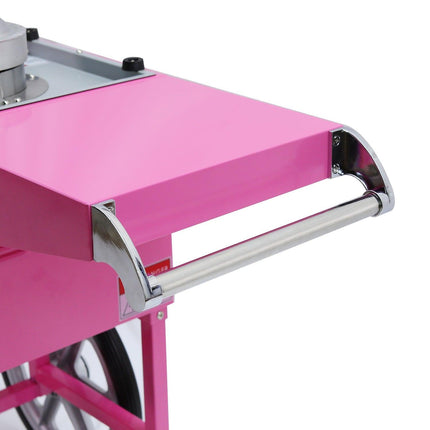 Samland Commercial Fairy Floss Machine with Wheeled Cart.