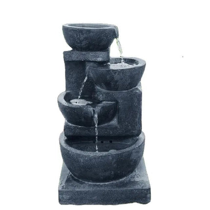Samland 4 TIERS CASARDING SOLAR WATER FOUNTAIN.