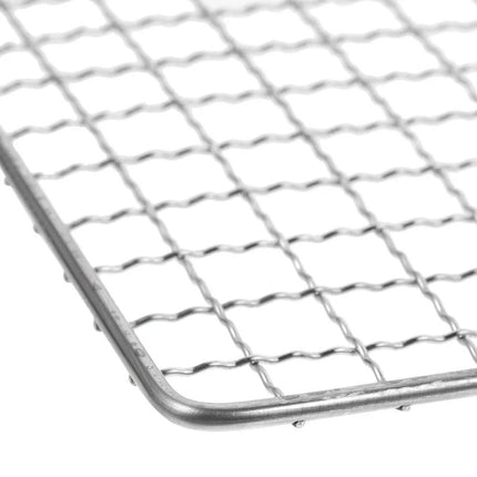 Samland 22x12cm BBQ Grill Mesh Fish Meat Rectangle Net Mat Barbecue Pad for Camping.