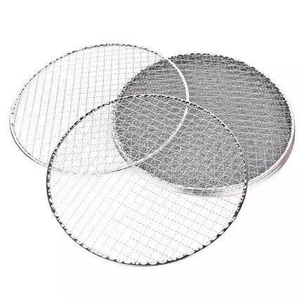 Samland 28CM BBQ Grill Mesh Fish Meat Round Net Mat Barbecue Pad for Camping.