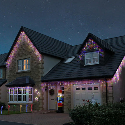 Samland 36M 1200 Led Icicle Light for Christmas Decoration in Multi Colour.