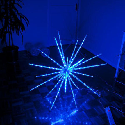 Samland 160 Led Blast Ice Star Ball Christmas Light Decoration Blue 122cm Diameter.