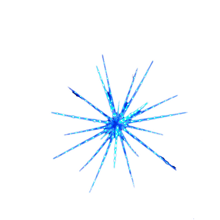 Samland 160 Led Blast Ice Star Ball Christmas Light Decoration Blue 122cm Diameter.