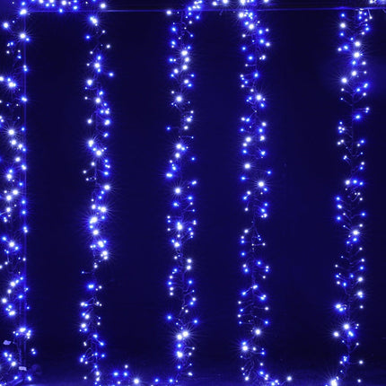 Samland 1200 Led Cluster Fairy Light Blue White For Christmas Decoration.